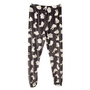 Cozy Grey/purple Bunny nightgown pants 🐰💜